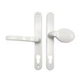 TSS Lever Moveable Pad Offset UPVC Multipoint Door Handles - 70/92mm PZ - Sprung - 215mm Screw Centres