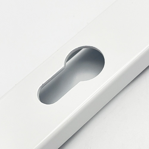 TSS Lever Moveable Pad Offset UPVC Multipoint Door Handles - 70/92mm PZ - Sprung - 215mm Screw Centres