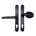 TSS Lever Moveable Pad Offset UPVC Multipoint Door Handles - 70/92mm PZ - Sprung - 215mm Screw Centres