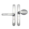 TSS Lever Moveable Pad Offset UPVC Multipoint Door Handles - 70/92mm PZ - Sprung - 215mm Screw Centres