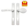 TSS Lever Moveable Pad UPVC Multipoint Door Handles - 92mm PZ - Sprung - 215mm Screw Centres - 3x Fixings