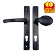 TSS Lever Moveable Pad UPVC Multipoint Door Handles - 92mm PZ - Sprung - 215mm Screw Centres - 3x Fixings