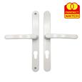 TSS Lever Lever UPVC Multipoint Door Handles - 70mm PZ - Sprung - 240mm Screw Centres