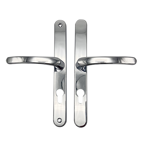 TSS Lever Lever UPVC Multipoint Door Handles - 70mm PZ - Sprung - 240mm Screw Centres
