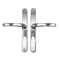 TSS Lever Lever UPVC Multipoint Door Handles - 70mm PZ - Sprung - 240mm Screw Centres