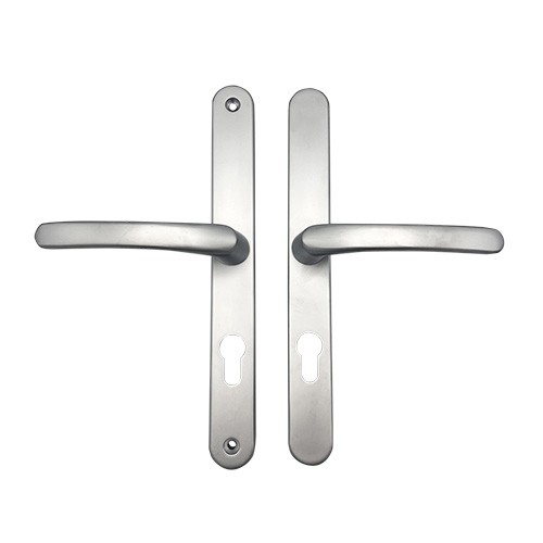 TSS Lever Lever UPVC Multipoint Door Handles - 70mm PZ - Sprung - 240mm Screw Centres