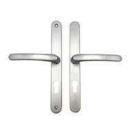 TSS Lever Lever UPVC Multipoint Door Handles - 70mm PZ - Sprung - 240mm Screw Centres