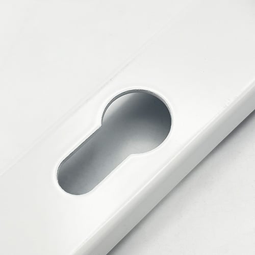 TSS Lever Moveable Pad Offset UPVC Multipoint Door Handles - 92/62mm PZ - Sprung - 240mm Screw Centres