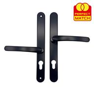 TSS LeverLever Offset UPVC Multipoint Door Handles - 48/87mm PZ - Sprung - 240mm Screw Centres