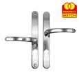 TSS LeverLever Offset UPVC Multipoint Door Handles - 48/87mm PZ - Sprung - 240mm Screw Centres