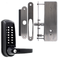 CODELOCKS CL0630 / CL0635 Digital Lock Black Marine Grade With XTD Gate Lock