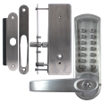 CODELOCKS CL0630 / CL0635 Digital Lock Brushed Steel With XTD Gate Lock