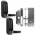 CODELOCKS CL0630 Back To Back Digital Lock Black Marine Grade With XTD Gate Lock