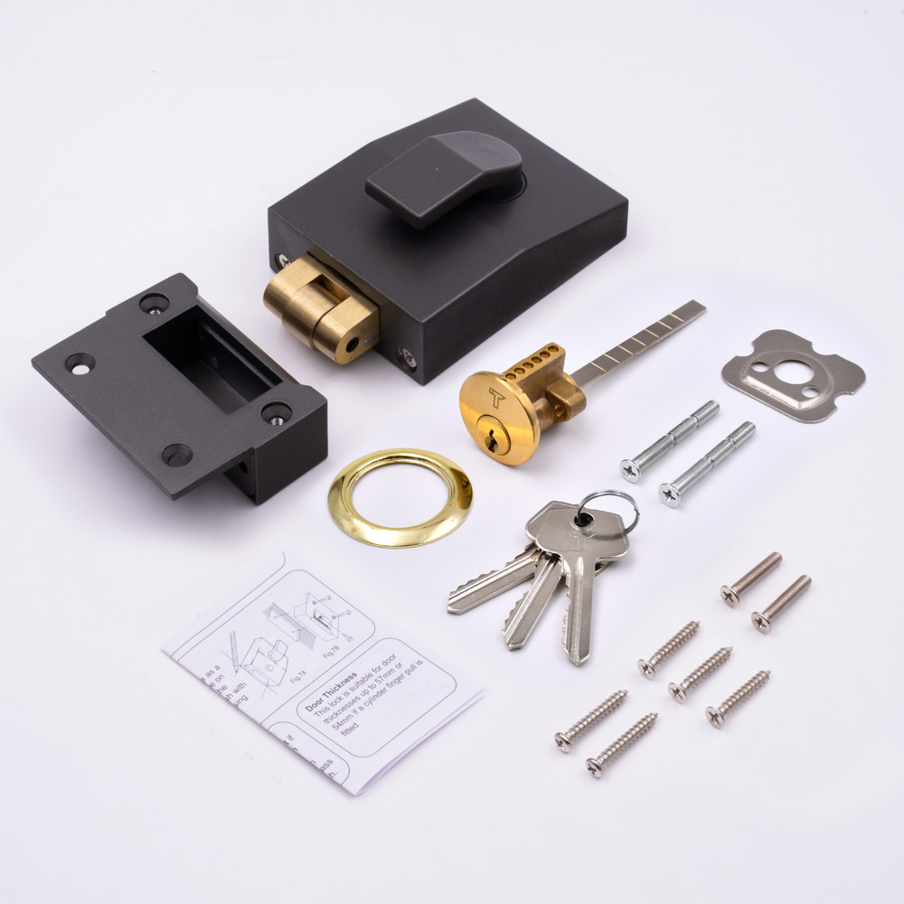 TSS 6 Pin Modern Rollerbolt Nightlatch 60mm