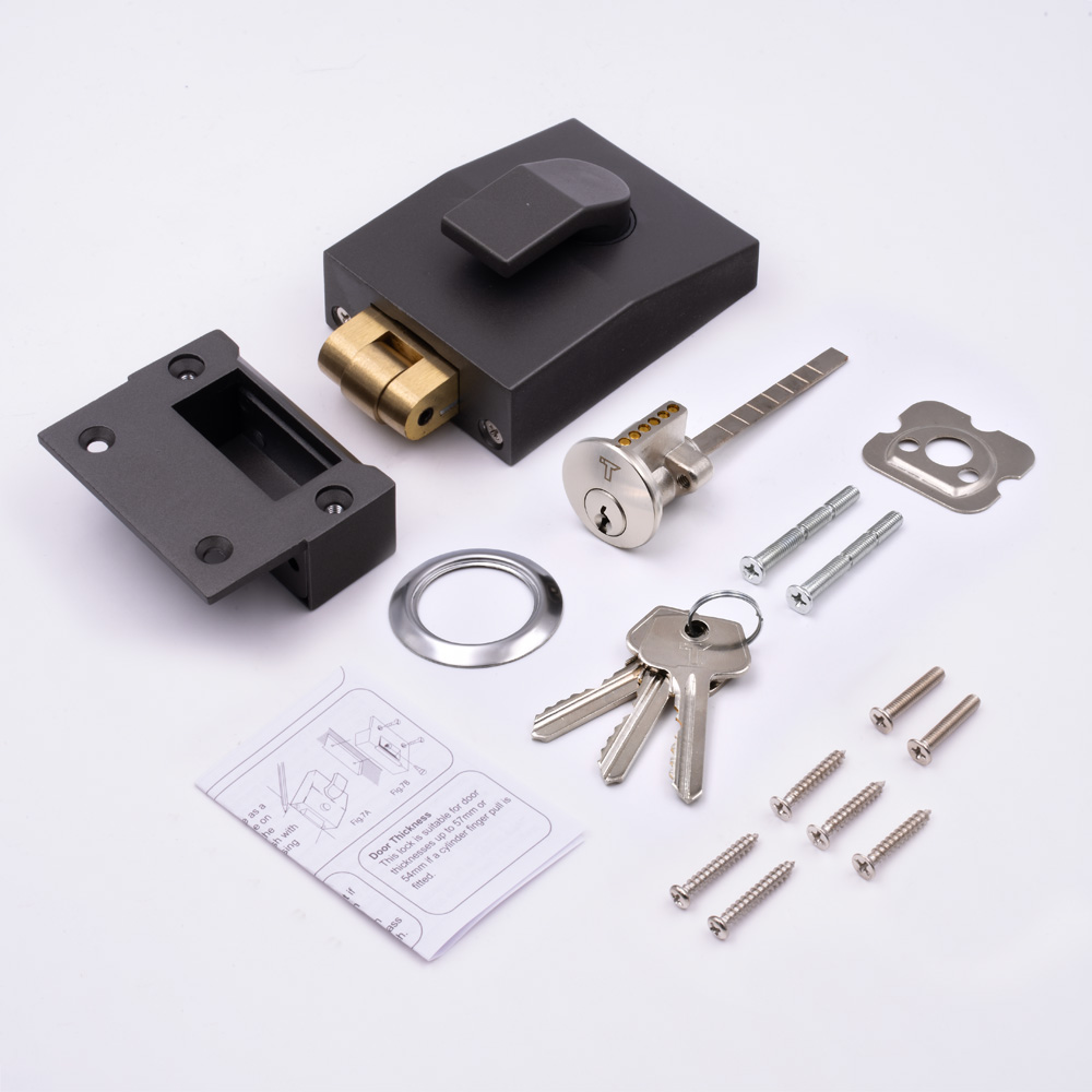 TSS 6 Pin Modern Rollerbolt Nightlatch 60mm