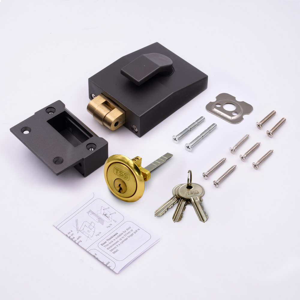 TSS 5 Pin Modern Rollerbolt Nightlatch 60mm