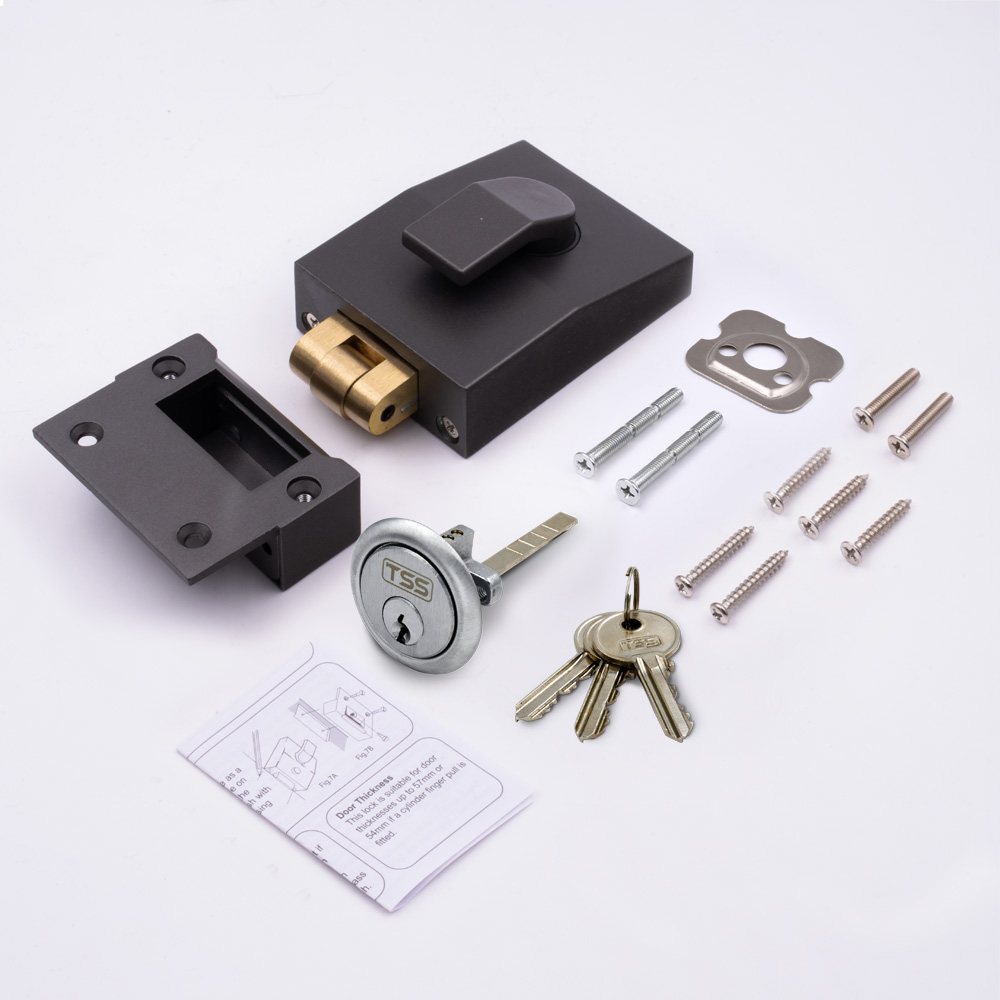 TSS 5 Pin Modern Rollerbolt Nightlatch 60mm