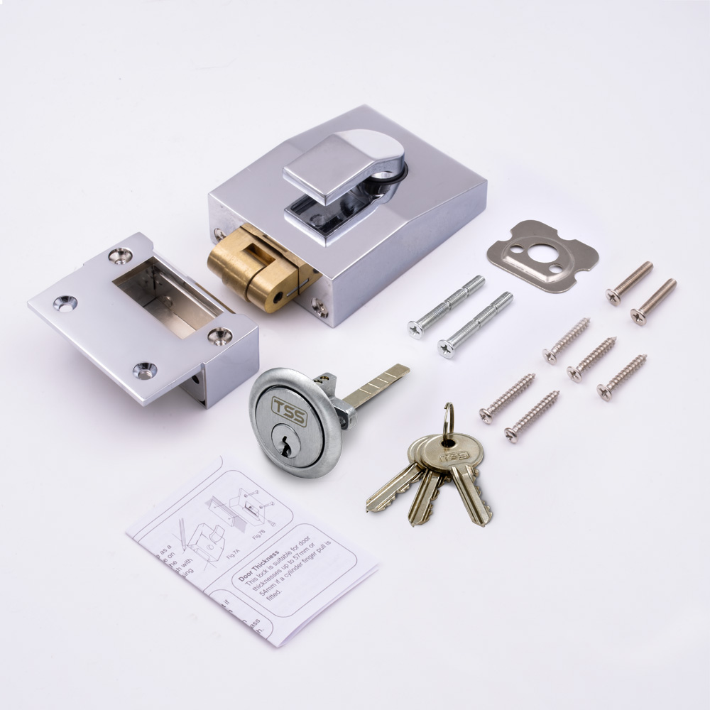 TSS 5 Pin Modern Rollerbolt Nightlatch 60mm