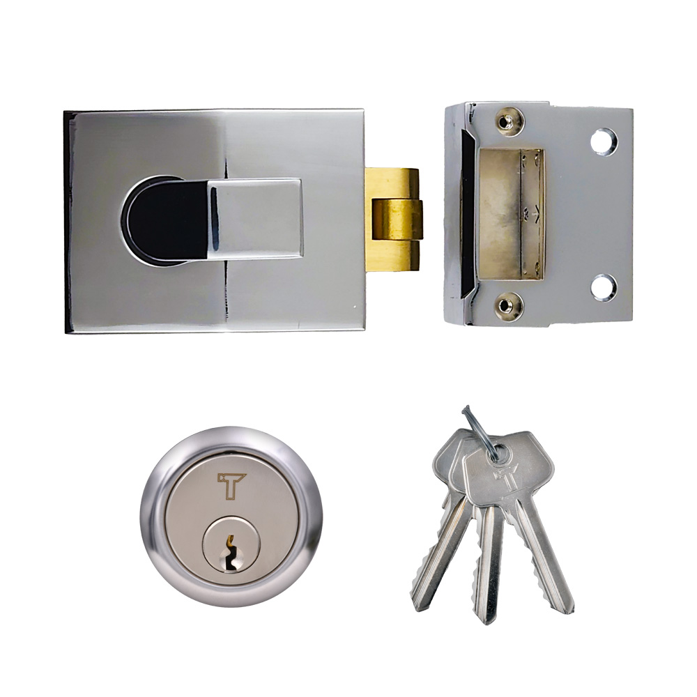 TSS 6 Pin Modern Rollerbolt Nightlatch 60mm