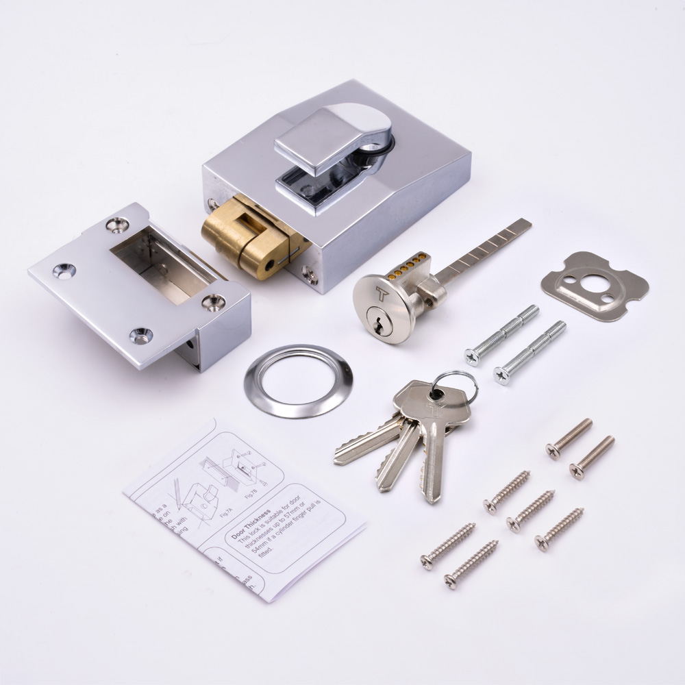 TSS 6 Pin Modern Rollerbolt Nightlatch 60mm