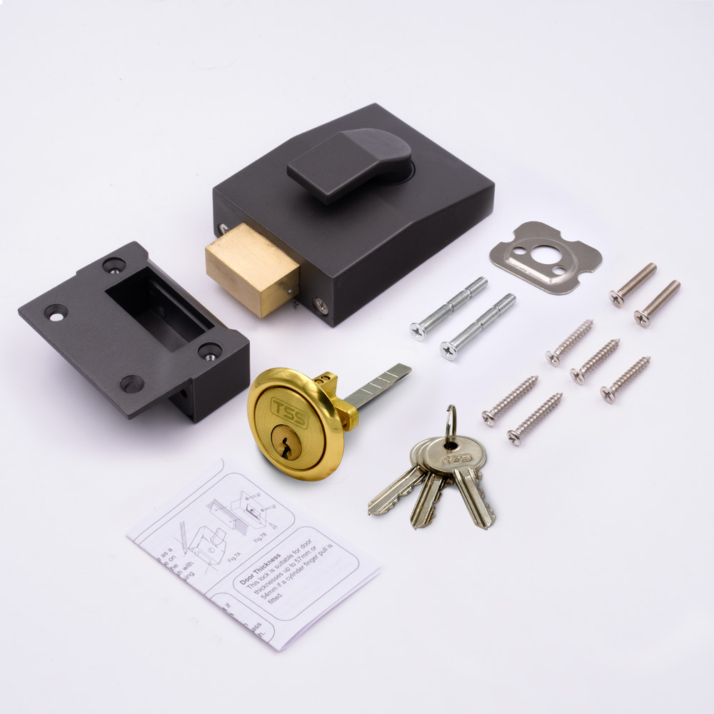 TSS 5 Pin Modern Deadbolt Rim Nightlatch