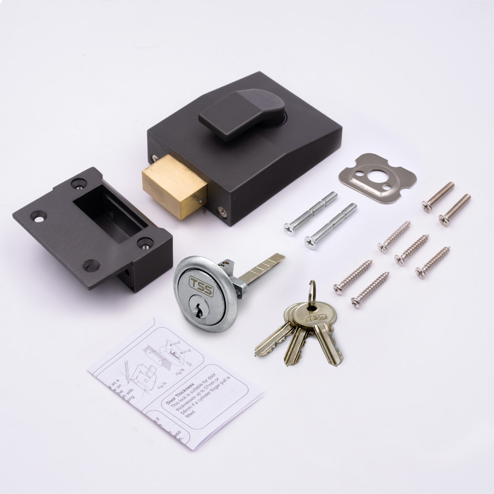 TSS 5 Pin Modern Deadbolt Rim Nightlatch