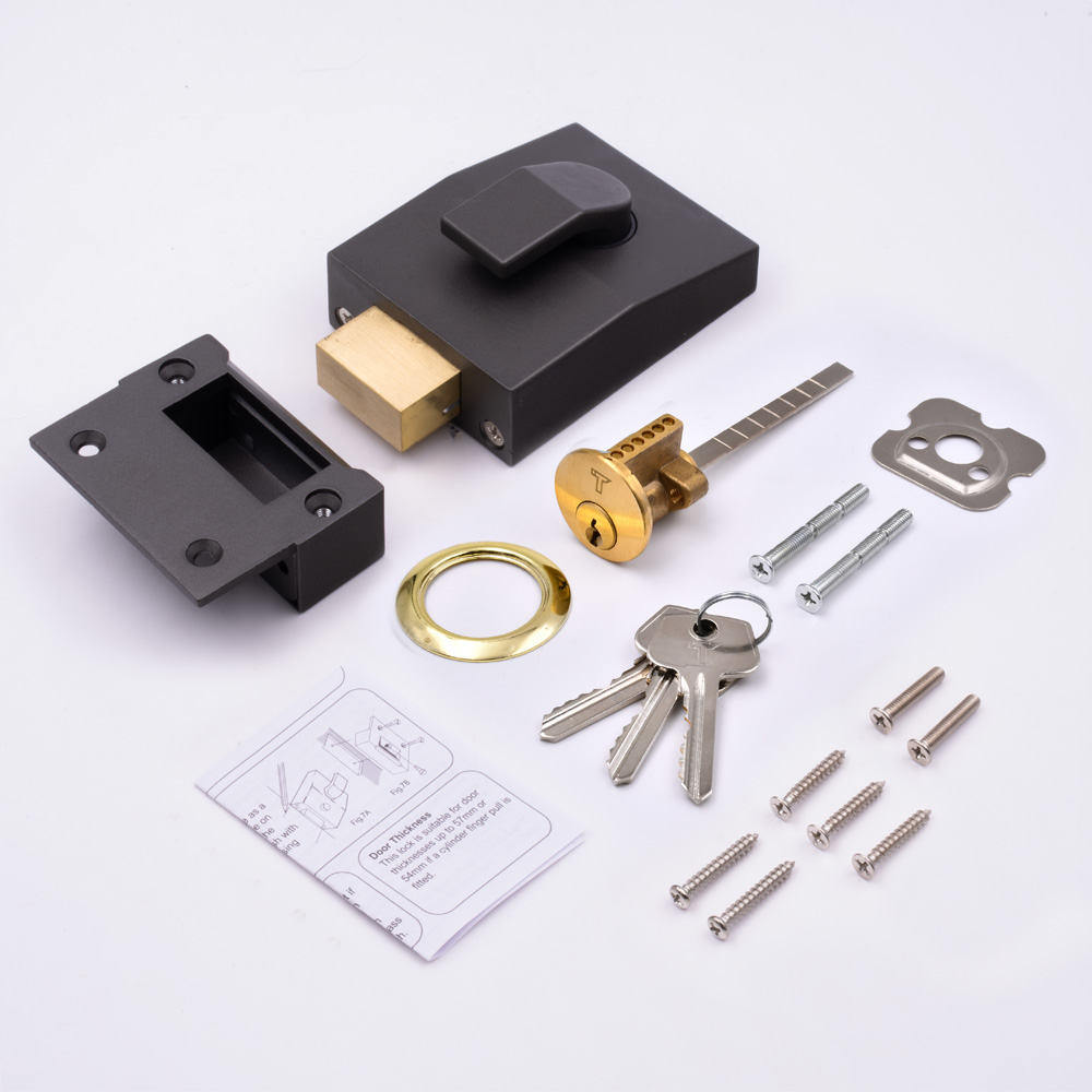TSS 6 Pin Modern Deadbolt Rim Nightlatch