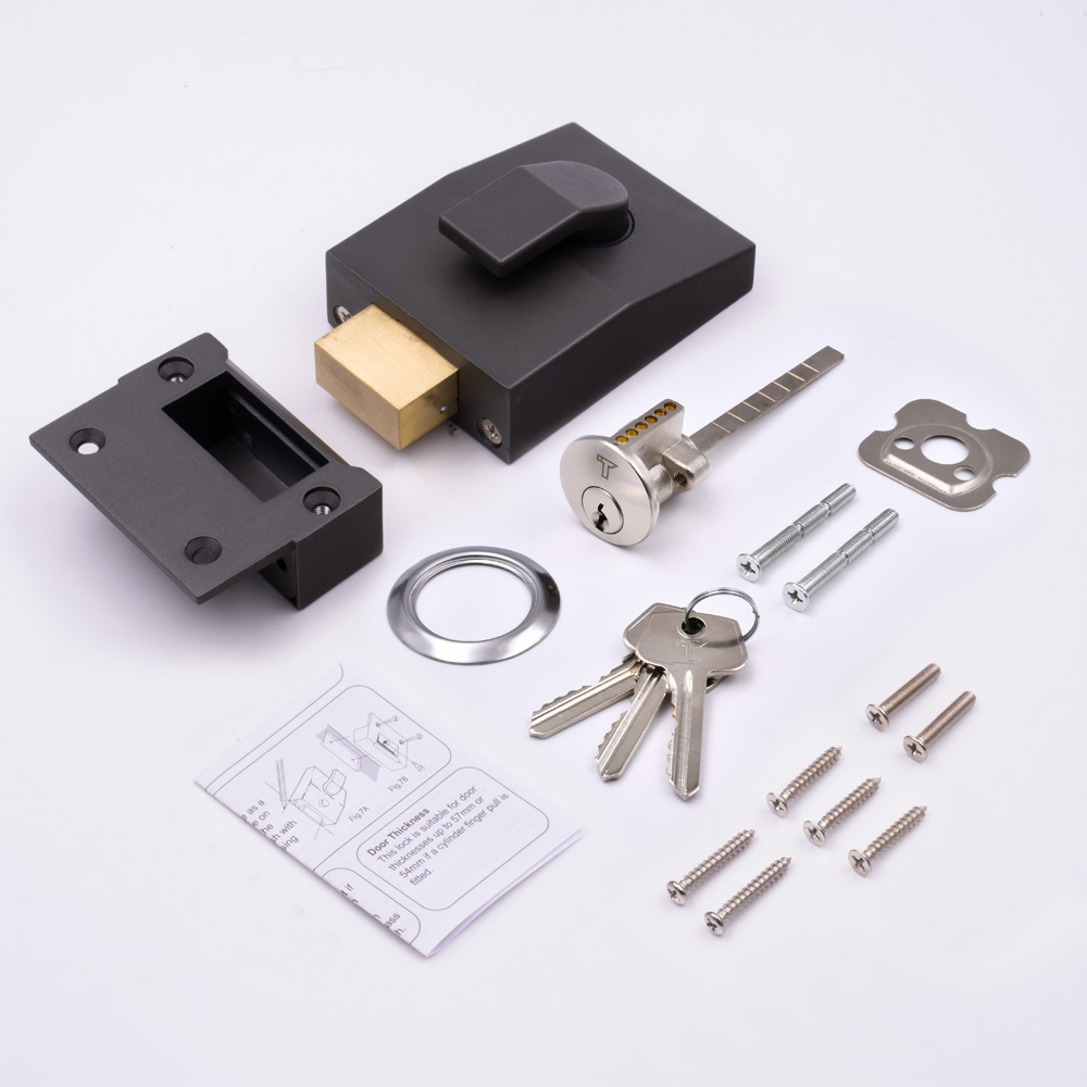 TSS 6 Pin Modern Deadbolt Rim Nightlatch