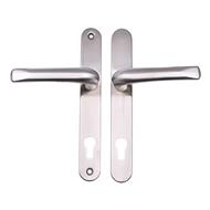 TSS Grade 304 Stainless Steel Lever Lever UPVC Multipoint Door Handles - 92mm PZ Sprung 210mm Screw Centres			