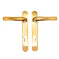 TSS Grade 304 Stainless Steel Lever Lever UPVC Multipoint Door Handles - 92mm PZ Sprung 122mm Screw Centres	