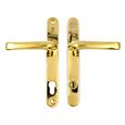 TSS TS007 2 Star Grade 304 Stainless Steel Lever Lever UPVC Multipoint Door Handles - 92mm PZ Sprung 210mm Screw Centres