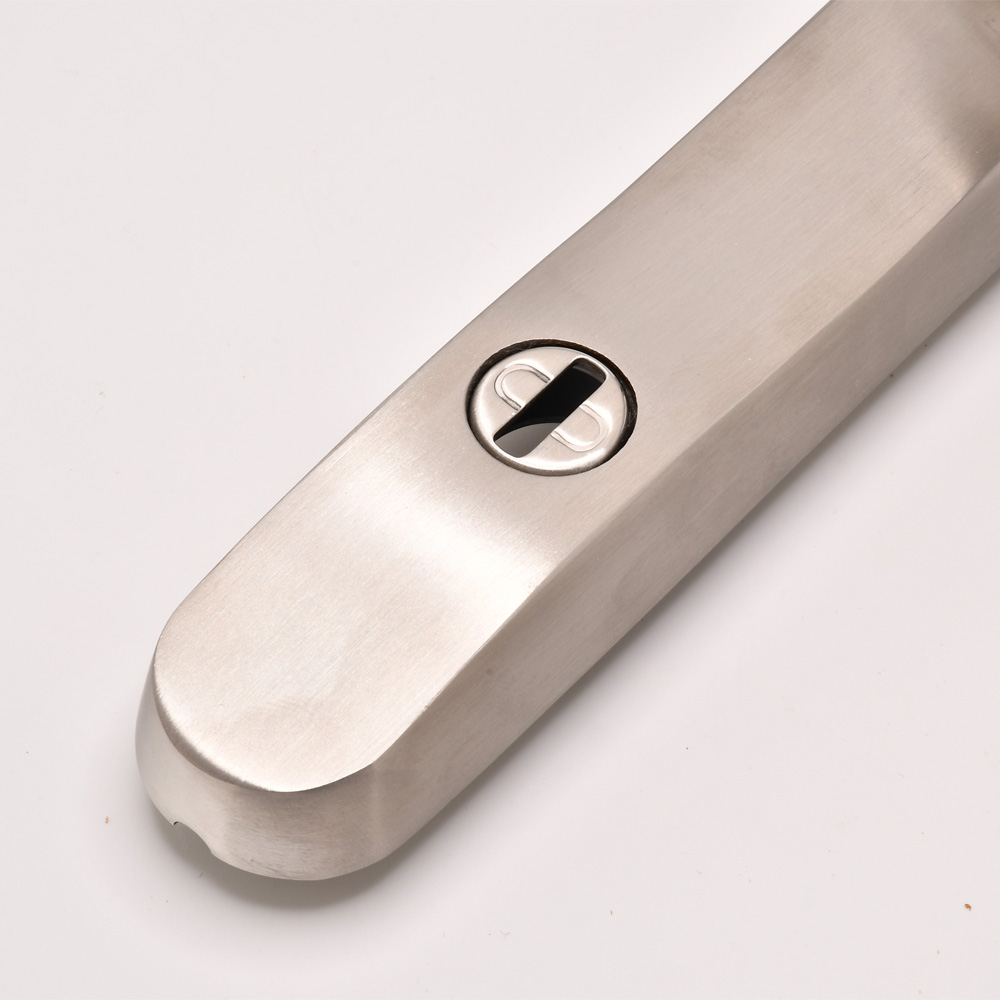 TSS TS007 2 Star Grade 304 Stainless Steel Lever Lever UPVC Multipoint Door Handles - 92mm PZ Sprung 210mm Screw Centres