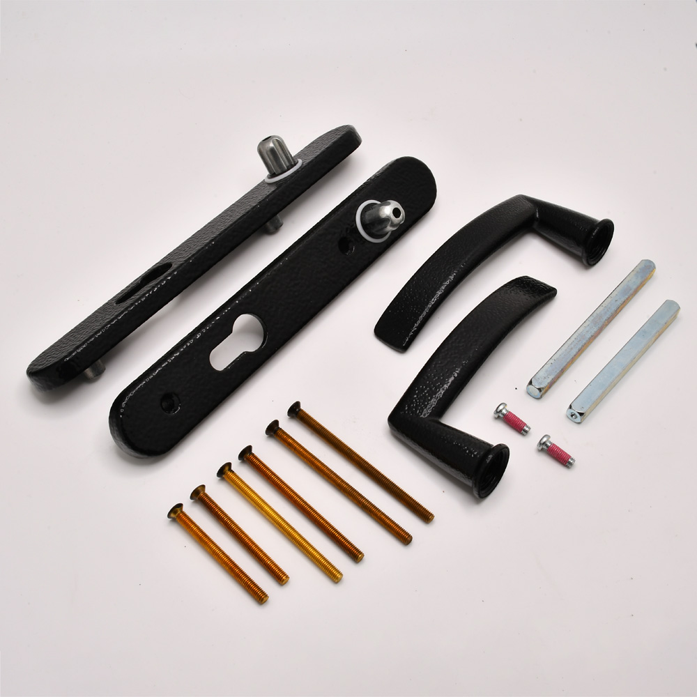 TSS Traditional Style Lever Lever UPVC Multipoint Door Handles - 92mm PZ Sprung 122mm Screw Centres