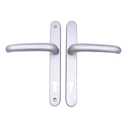 TSS DDA/EA Compliant Lever Lever UPVC Multipoint Door Handles - 92mm PZ Sprung 210mm Screw Centres