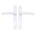 TSS DDA/EA Compliant Lever Lever UPVC Multipoint Door Handles - 92mm PZ Sprung 210mm Screw Centres