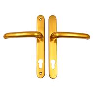TSS DDA/EA Compliant Lever Lever UPVC Multipoint Door Handles - 92mm PZ Sprung 210mm Screw Centres