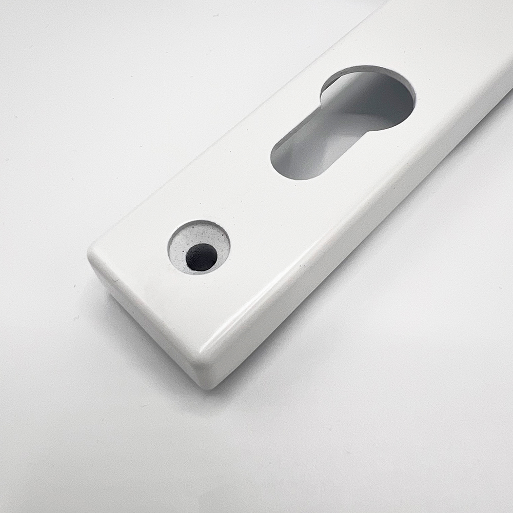 TSS Lever Lever UPVC Multipoint Door Handles - 70mm PZ - Sprung - 180mm Screw Centres - 7mm Follower