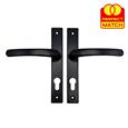 TSS Lever Lever UPVC Multipoint Door Handles - 70mm PZ - Sprung - 180mm Screw Centres - 7mm Follower