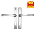 TSS Lever Lever UPVC Multipoint Door Handles - 70mm PZ - Sprung - 180mm Screw Centres - 7mm Follower