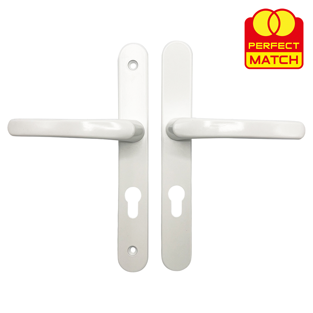 TSS Lever Lever UPVC Multipoint Door Handles - 70mm PZ - Sprung - 200mm Screw Centres - 7mm Follower