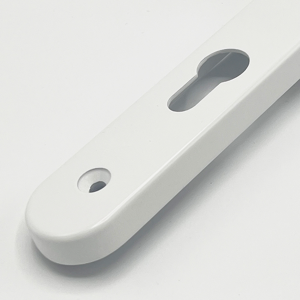 TSS Lever Lever UPVC Multipoint Door Handles - 70mm PZ - Sprung - 200mm Screw Centres - 7mm Follower