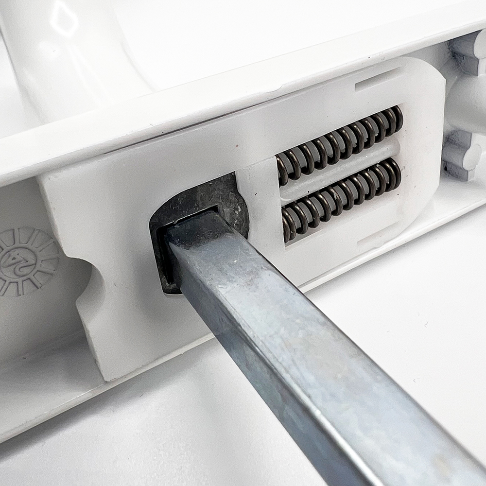 TSS Lever Lever UPVC Multipoint Door Handles - 48mm PZ - Sprung - 160mm Screw Centres