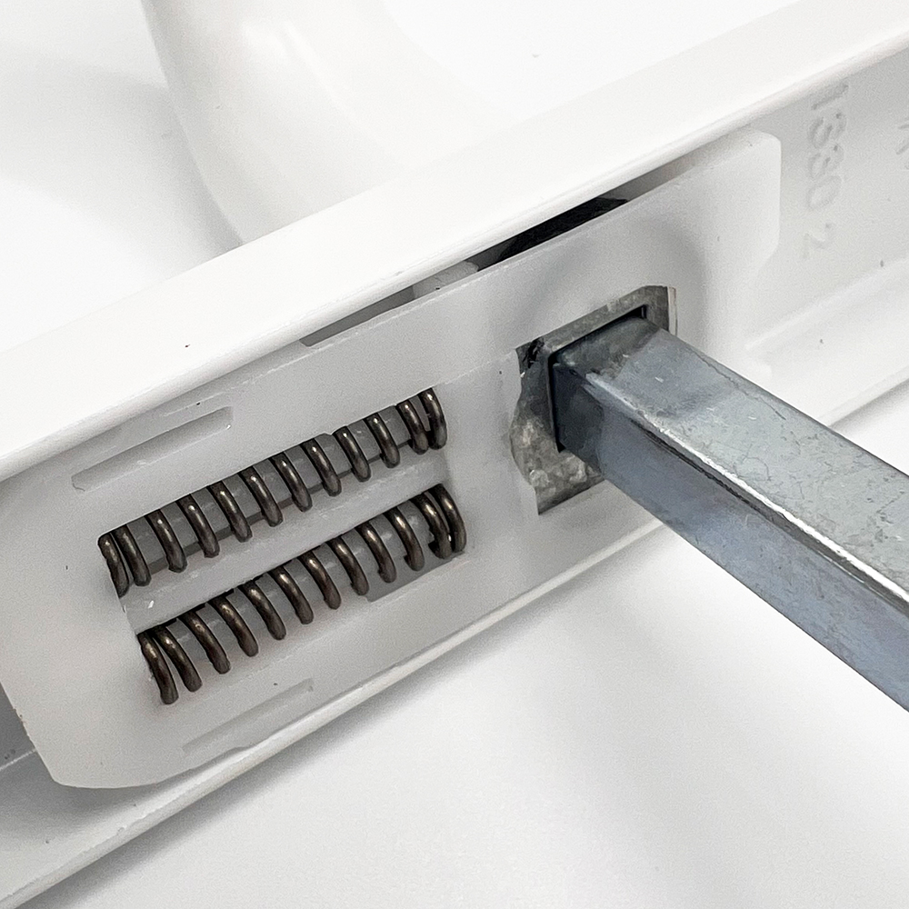 TSS Lever Lever UPVC Multipoint Door Handles - 72mm PZ - Sprung - 180mm Screw Centres