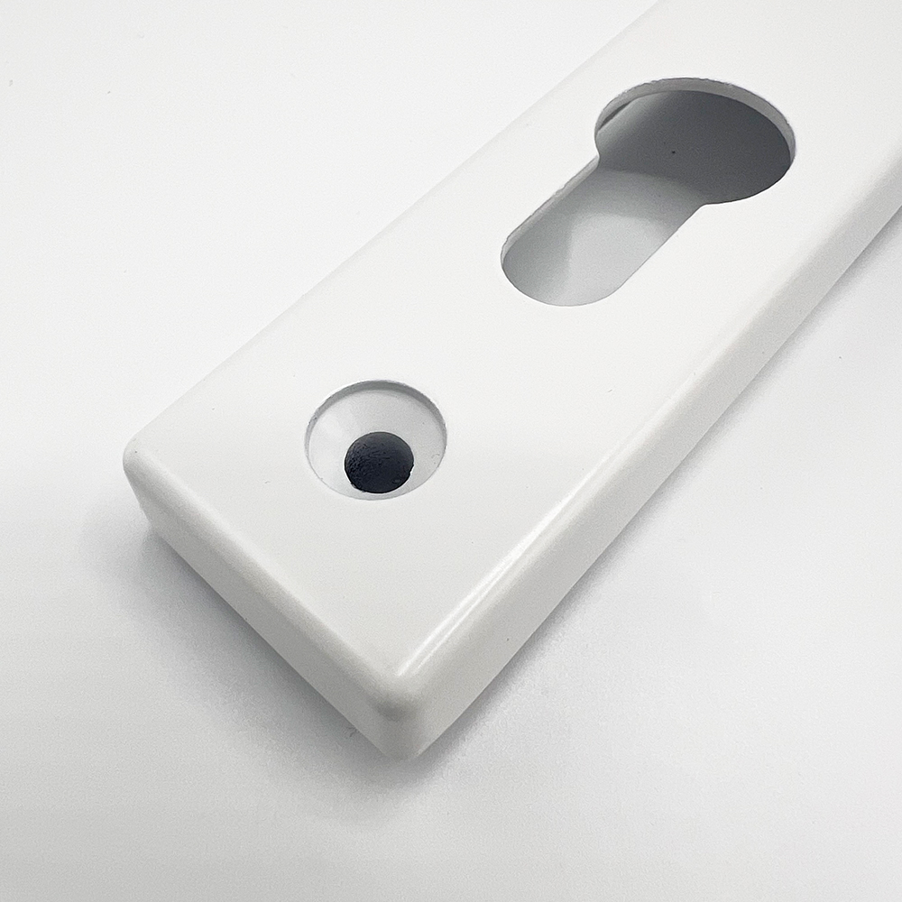 TSS Lever Lever UPVC Multipoint Door Handles - 72mm PZ - Sprung - 180mm Screw Centres