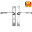 TSS Lever Lever UPVC Multipoint Door Handles - 72mm PZ - Sprung - 180mm Screw Centres