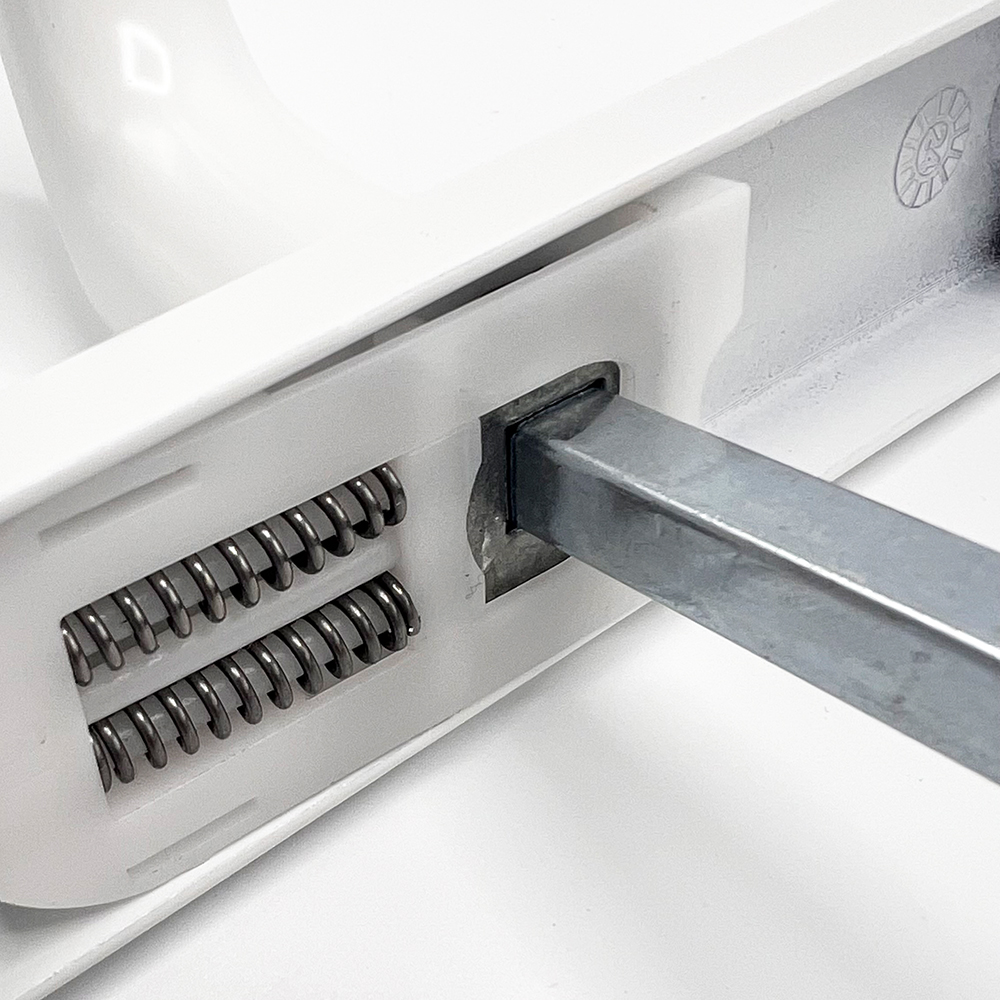 TSS Lever Lever UPVC Multipoint Door Handles - 92mm PZ - Sprung - 200mm Screw Centres