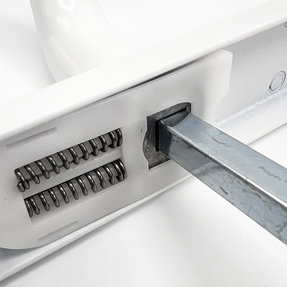 TSS Lever Lever Universal UPVC Multipoint Door Handles - 92mm PZ - Sprung - 264mm Screw Centres 