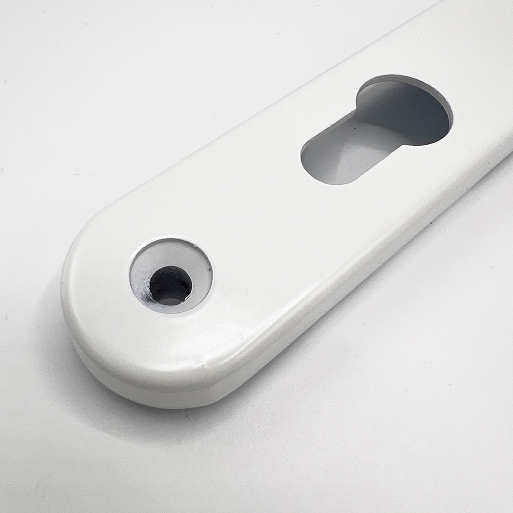 TSS Lever Lever Universal UPVC Multipoint Door Handles - 92mm PZ - Sprung - 264mm Screw Centres 