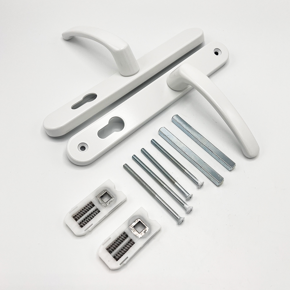 TSS Offset Lever Lever Multipoint Door Handles 92/62mm PZ - Sprung - 200mm Screw Centres