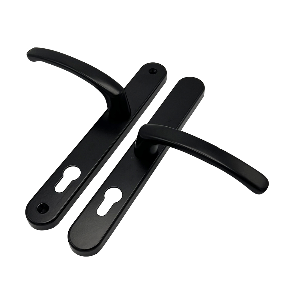 TSS Offset Lever Lever Multipoint Door Handles 92/62mm PZ - Sprung - 200mm Screw Centres